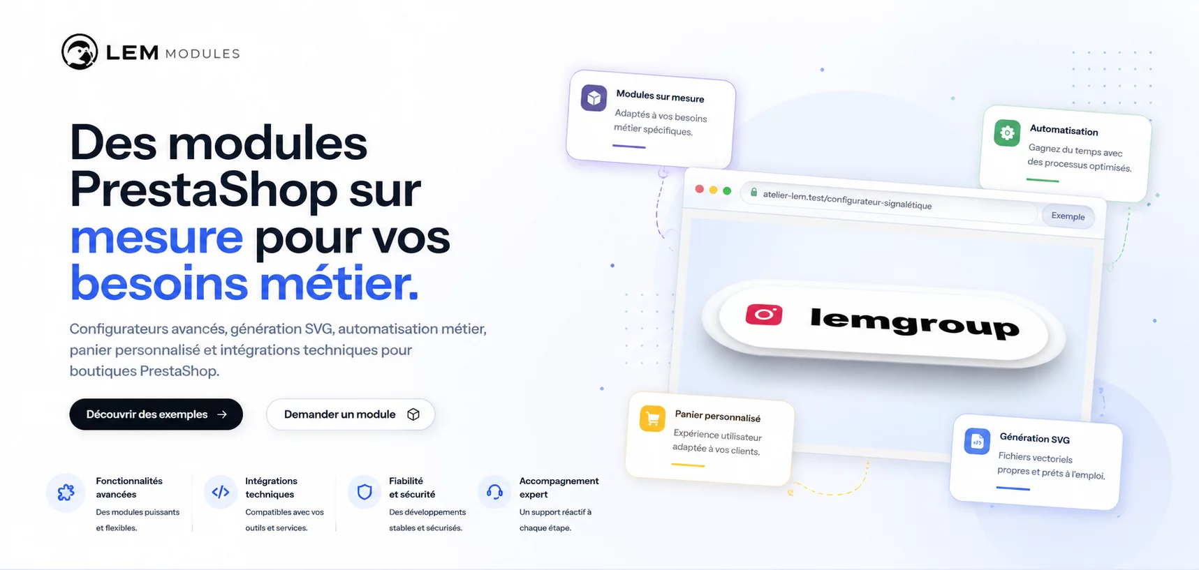 Module-Prestashop.com - Des modules et configurateurs sur mesure pour boutiques PrestaShop.
